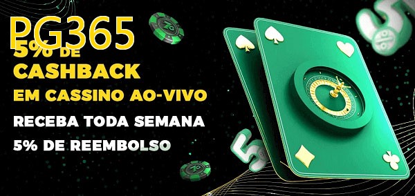 Promoções do cassino ao Vivo PG365